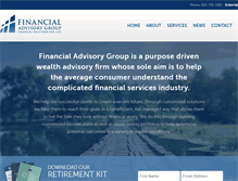 Tablet Screenshot of financialadvisorygrp.com